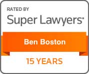 Super Lawyers Ben Boston 15 Years