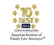 10 Best 2015 Client Satisfaction American Institute of Family Law Attorneys